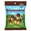 image:imageMeiji Chocorooms Crispy Crackers Milk and Dark Chocolate Combination  134 oz Pack of 8  Bite Sized Crackers in Fun Mushroom Shapes