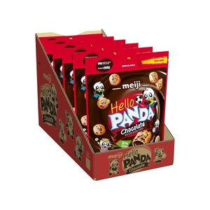 image:imageMeiji Hello Panda Cookies Strawberry Crme Filled  7 Oz Pack of 6  Bite Sized Cookies with Fun Panda SportsChocolate